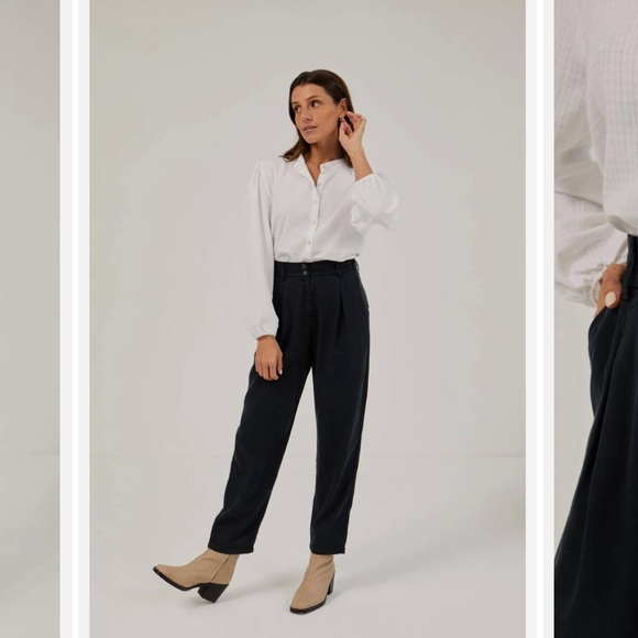 Mus & Bombon Tencel Trouser - Picture 5 of 6